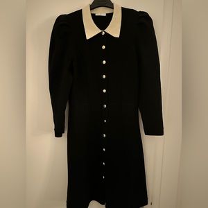 Sandro puff sleeve collar dress